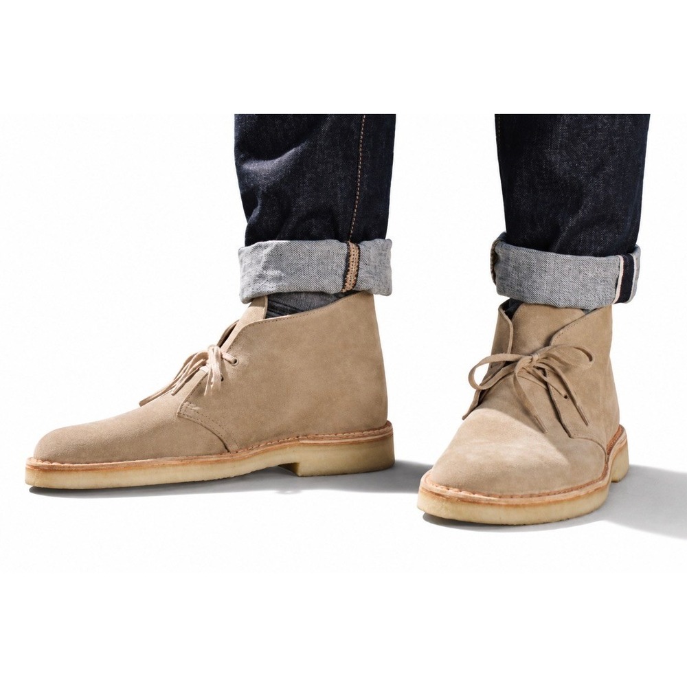 Clarks Desert Oakland Suede Boots. Chukka Boot Crepe Rubber Sole Men's Size 10M